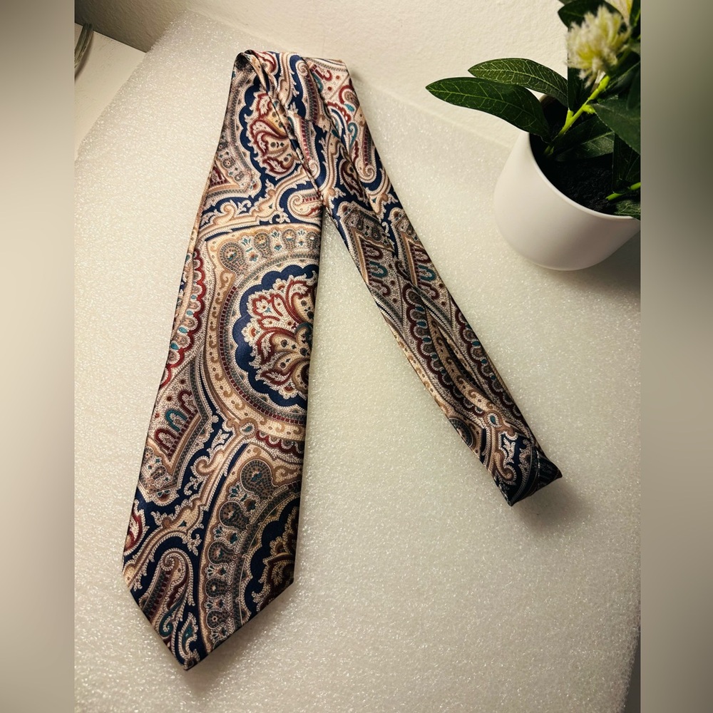 Tie Rack Mens Tie Necktie Havana Designer Fashion Geometric made in England